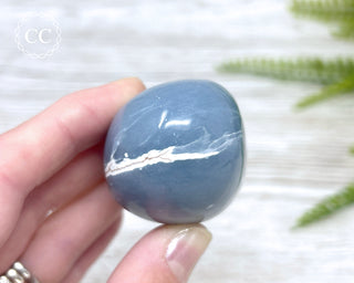 Angelite Palm Stone #2