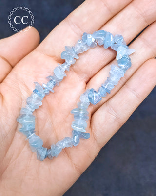 Aquamarine Gemchip Bracelet