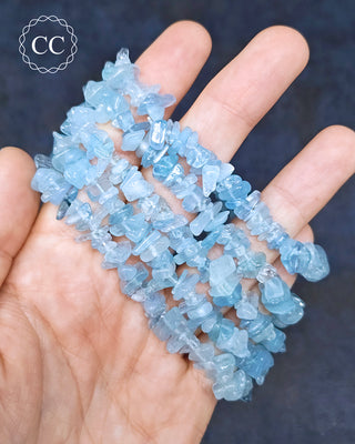 Aquamarine Gemchip Bracelets on hand