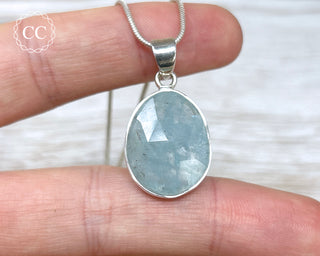 Aquamarine Silver Necklace #1