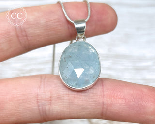 Aquamarine Silver Necklace #1