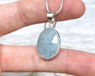 Aquamarine Silver Necklace #1