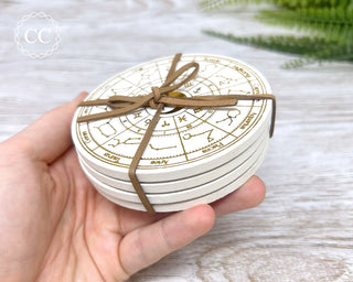 Astrology Wheel Coaster Set