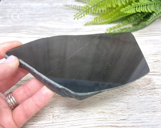 Australian Black Jade Polished Slice #4