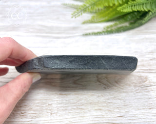 Australian Black Jade Polished Slice #4