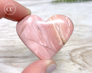 Australian Pink Opal Heart #1