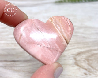 Australian Pink Opal Heart #1