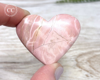 Australian Pink Opal Heart #1