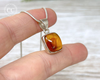 Baltic Amber Silver Necklace #2