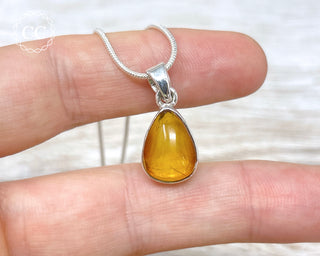 Baltic Amber Silver Necklace #3