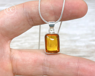 Baltic Amber Silver Necklace #2