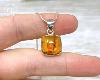 Baltic Amber Silver Necklace #2