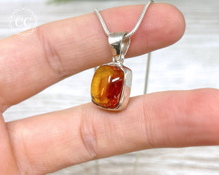 Baltic Amber Silver Necklace #2