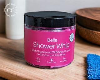 Belle Whipped Soap in bathroom
