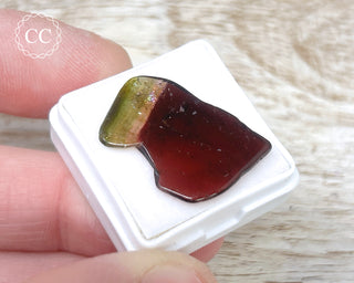 Bi Colour Tourmaline Polished #28