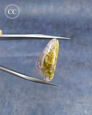 Bi Coloured Tourmaline Cabochon - Siberia #11