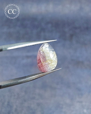 Bi Coloured Tourmaline Cabochon - Siberia #12