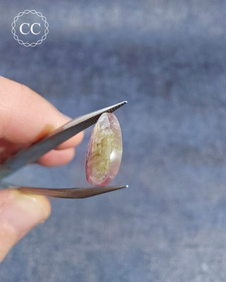 Bi Coloured Tourmaline Cabochon - Siberia #12
