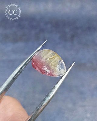 Bi Coloured Tourmaline Cabochon - Siberia #12