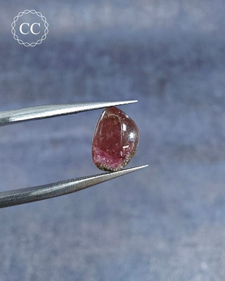 Bi Coloured Tourmaline Cabochon - Siberia #13