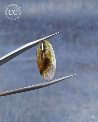 Bi Coloured Tourmaline Cabochon - Siberia #15