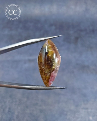 Bi Coloured Tourmaline Cabochon - Siberia #10