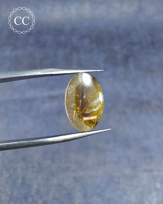 Bi Coloured Tourmaline Cabochon - Siberia #17