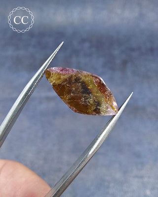 Bi Coloured Tourmaline Cabochon - Siberia #10