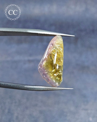 Bi Coloured Tourmaline Cabochon - Siberia #11