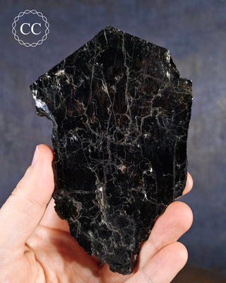 Large Black Mica specimen is from the Silver Crater Mine in Cardiff, Ontario, Canada, also known as Biotite Mica. 