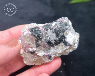 Pink & Black Tourmaline in Quartz #2