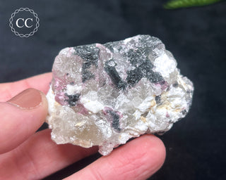 Pink & Black Tourmaline in Quartz #2