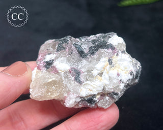 Pink & Black Tourmaline in Quartz #2