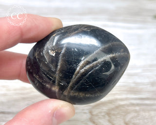 Black Moonstone Chunky Palm Stone #4