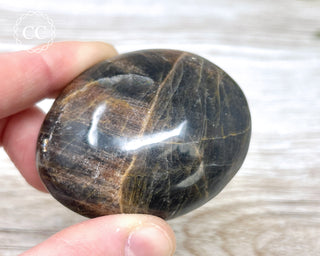 Black Moonstone Chunky Palm Stone #5