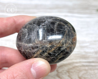 Black Moonstone Chunky Palm Stone #6