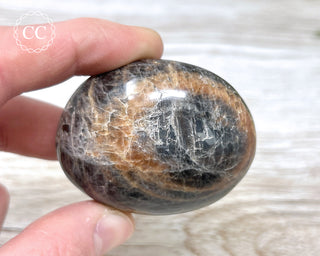 Black Moonstone Chunky Palm Stone #6