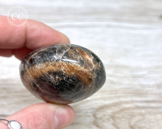 Black Moonstone Chunky Palm Stone #6