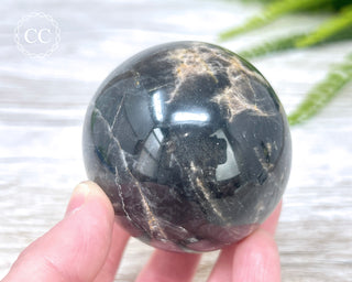 Black Moonstone Sphere #1