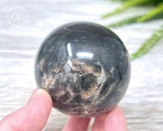 Black Moonstone Sphere #1