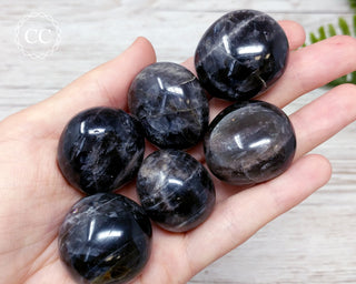 Large Black Moonstone Pebble