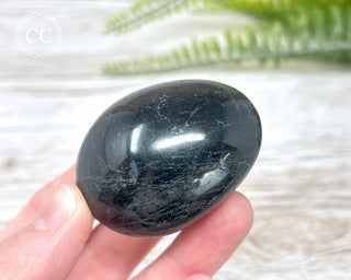 Black Tourmaline Chunky Palm Stone #2