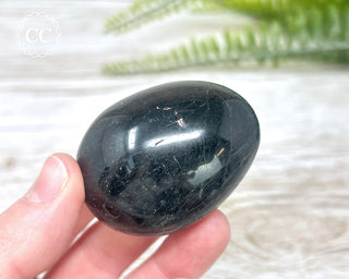 Black Tourmaline Chunky Palm Stone #2