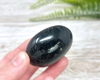 Black Tourmaline Chunky Palm Stone #2