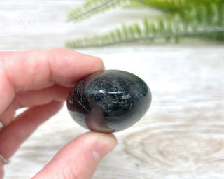 Black Tourmaline Chunky Palm Stone #2