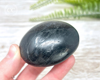 Black Tourmaline Chunky Palm Stone #3