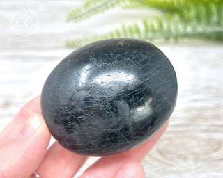 Black Tourmaline Chunky Palm Stone #3