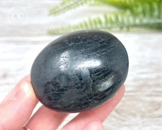 Black Tourmaline Chunky Palm Stone #3