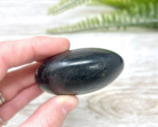 Black Tourmaline Chunky Palm Stone #3