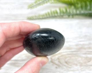 Black Tourmaline Chunky Palm Stone #3